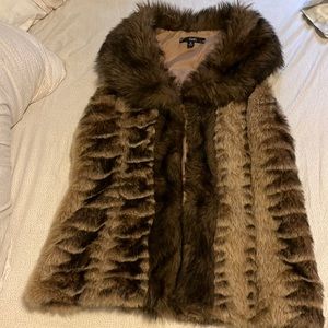 Faux fur fall/winter vest